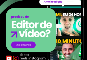Eu vou editar seu video profissionalmente