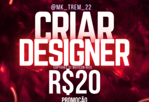 Eu vou criar sua logo designer profissional