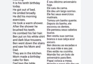 Eu vou Fazer digitação de texto e tradução