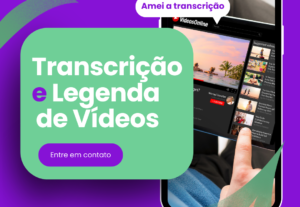 Eu vou fazer  Transcrição e legendas de vídeos em todos os i...