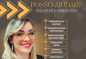 Eu vou digitar texto, traduzir, transcrever áudio, criar ebo...