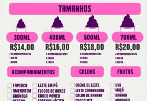 Eu vou fazer logotipos, cardápios, anúncios em fotos e vídeo...