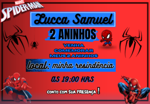Eu vou fazer convites virtuais personalizados.