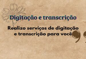 Eu vou digitar textos e áudios