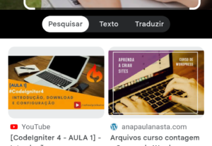 Eu vou fazer Criação de textos e digitação de textos