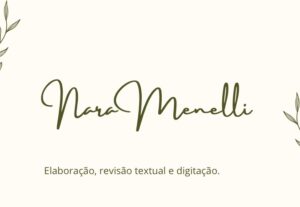 Eu vou fazer revisão de texto e digitação.