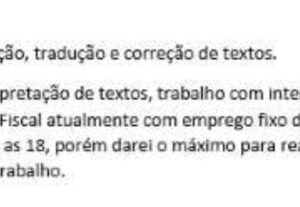 Eu vou transcrever informações de documentos.