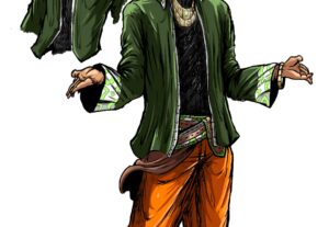 Eu vou fazer uma concept art de personagem para você