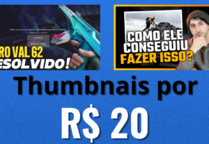 Eu vou fazer uma thumbnail para seu canal do youtube