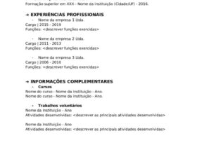 Eu vou Fazer curriculum pra você que precisa