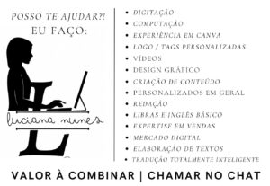 Eu vou fazer sua arte | digitação.