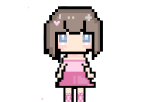 Eu vou fazer desenhos em Pixel Arte.