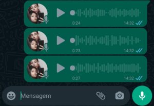 Eu vou Gravar áudios que me pedir