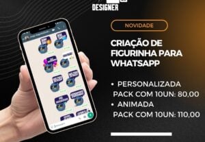 Eu vou criar figurinhas personalizadas para a sua empresa
