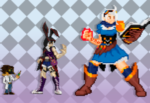 Eu vou desenhar em pixel art o personagem que você quiser