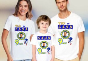 Eu vou criar artes temáticas para camisas adulto e infantil