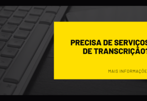 Eu vou fazer transcrição para seu vídeo no Youtube para você...