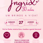 Eu vou fazer  convites para sua festa