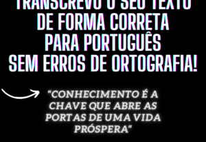 Eu vou transcrever seus áudios para texto com maestria