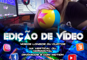 Eu vou editar o seu vídeo de forma dinâmica e chamativa.