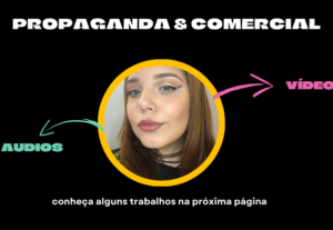 Eu vou fazer uma propaganda sobre o seu produto/serviço