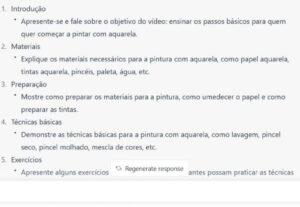 Eu vou fazer o roteiro para seu próximo vídeo.