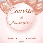 Eu vou Fazer Convites para você, conforme deseja.