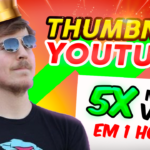 Eu vou fazer 5 Thumbnails/Capas para seu canal no Youtube