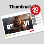 Eu vou fazer 2 Thumbnail do seu vídeo.