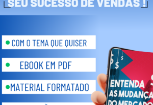 Eu vou fazer seu Ebook do zero para o sucesso de vendas