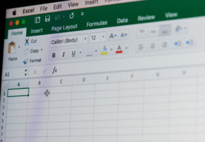 Eu vou digitar planilhas do Excel