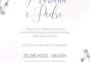 Eu vou criar um convite para você.