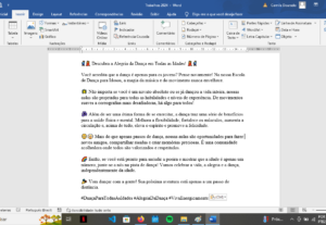 Eu vou fazer textos, aúdios e vídeo em até 8h