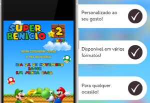 Eu vou fazer os seus convites personalizados