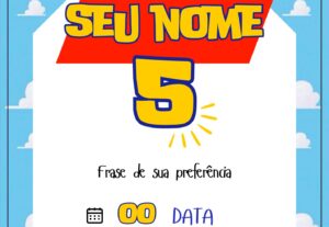 Eu vou fazer seu convite personalizado