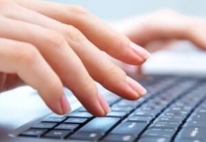 Eu vou digitar textos, documentos, trabalhos.