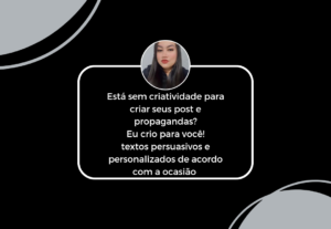 Eu vou Criar textos persuasivos e criativos para sua empresa...