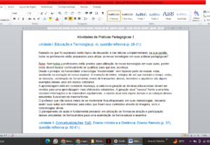 Eu vou digitar e revisar textos.