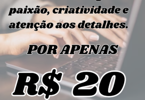 Eu vou fazer um designer para seu comercio