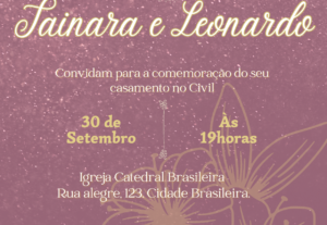 Eu vou Fazer o convite perfeito pra sua comemoração