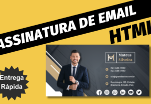 Eu vou criar assinatura de e-mail em HTML com links clicávei...