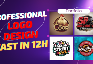 Eu vou  fazer Logotipo Profissional Criação 12h