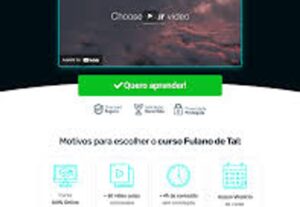 Eu vou criar estrutura de página de vendas vsl