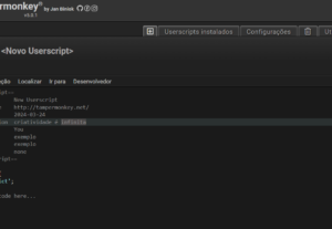 Eu vou fazer script para tampermonkey avançado para você