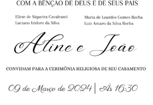 Eu vou Fazer o convite do seu aniversário ou casamento