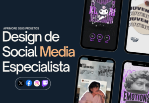 Eu vou criar imagens de mídia social que se destaquem