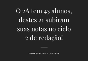 Eu vou corrigir a sua redação
