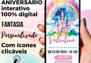 Eu vou fazer seu convite digital interativo.