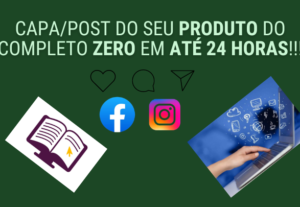 Eu vou criar a capa/post do seu produto do zero