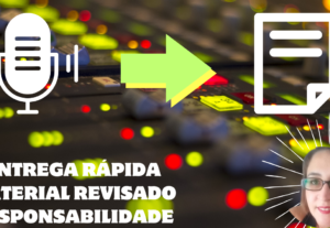 Eu vou CONVERTER SEU ÁUDIO EM TEXTO.
